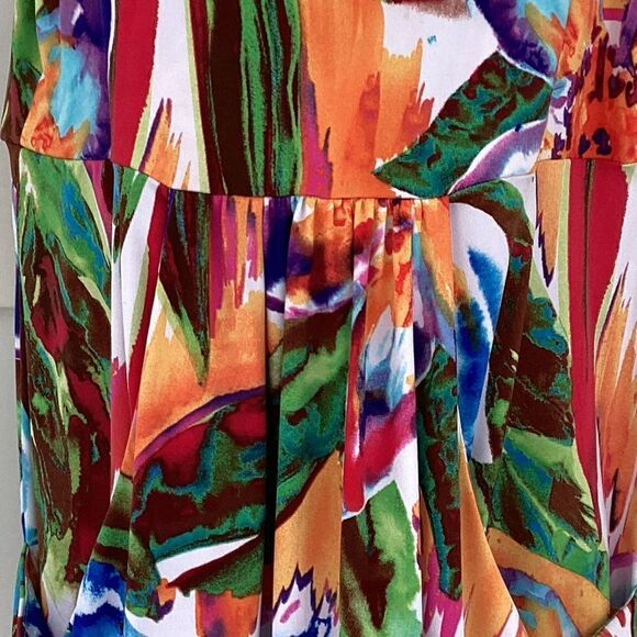 J. Valid sleeveless sun dress gathered skirt LG. 0313 - Picture 9 of 10